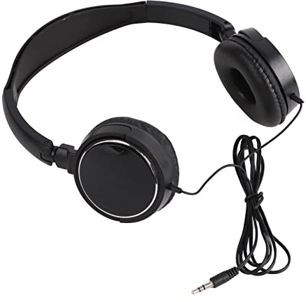 NOENNULL Studio Retro Svarta Hörlurar Fällbara Kompakta Trådbundna Headset Stereo HiFi Musik Hörlurar Billiga Hörlurar