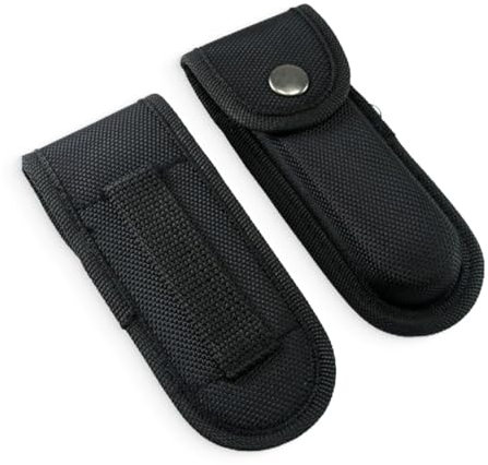 JEYORZY Taschenmesser Tasche (2 Stück) - Nylon-Messeretui für Klappmesser bis 13 cm Länge, perfekt für Outdoor-Aktivitäten, Messer Etui, Messerscheide, optimaler Schutz und einfaches Tragen