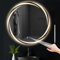 Mursche Badezimmerspiegel mit Beleuchtung Badspiegel Rund - Runder 50cm LED IP44 Spiegel mit Touch Dimmbar mit Licht Beschlagfrei Rundspiege Beleuchtet Bad für WC Badezimmer