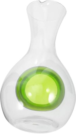 GLEAVI Decanter in per Sakè Freddo Caraffa per Servire Il Vino da 400 Ml per Un Rapido Raffreddamento - Decanter per Sakè con cavità di Ghiaccio per Feste Matrimoni Celebrazioni