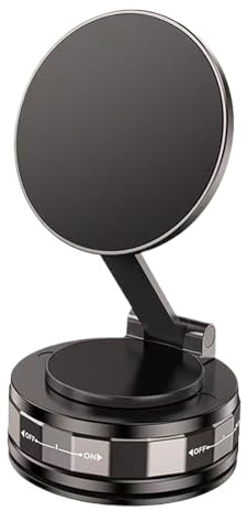 Generico Supporto Magnetico Per Telefono A Vuoto, Supporto Magnetico Per Telefono Con Aspirazione A Vuoto, Regolabile A 360 Gradi, Pieghevole,per Tutti Gli Smartphone