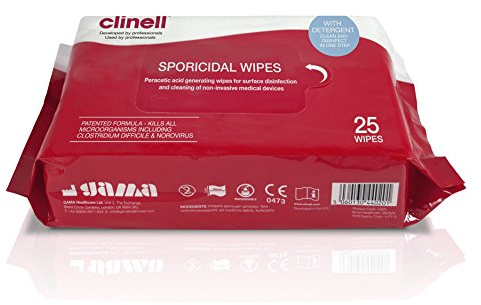 Clinell Sporicidal Wipes (Pack of 25)