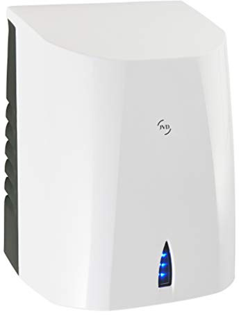 JVD Sèche-Mains Sup'Air Blanc - Séchage en 10-15s - Haute Performance 600 W - sans Contact, Automatique Via Infrarouge - Montage Mural