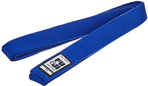 FUJI Premium Pearl Weave BJJ Belt, Jiu Jitsu Blue Belt, A3