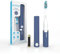 Sonisk Pulse | Battery Powered Electric Toothbrush | Portable Travel Size with Antimicrobial Sonic Technology | 1x Battery, 2X Brush Heads, 1x Travel Case Included (Steel Blue)