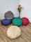Cojín Redondo para Suelo Grande, diámetro 80 cm. Alto 10cm. Cojín para terrazay Jardín. Cojín para Meditación . Cojín para Relajación. Cojin para mascotas. Cojín para yoga. Colores Lisos (Beige)