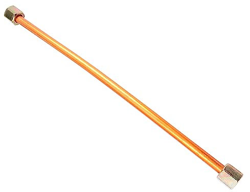 QUARKZMAN 200mm Cobre Aire Compresor Escape Tubo x 1uds Herraje Accesorios Pieza Reemplazo para Aire Compresor, [Cobre Tono]