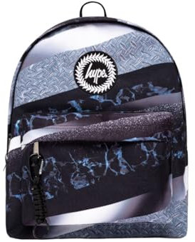 hype Unisex Rucksack, Schwarz/Weiß Mono Gradient Textur, Einheitsgröße