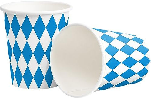 Heku - Partymugg bayersk blå 10 stycken, 0,25 liter pappmugg