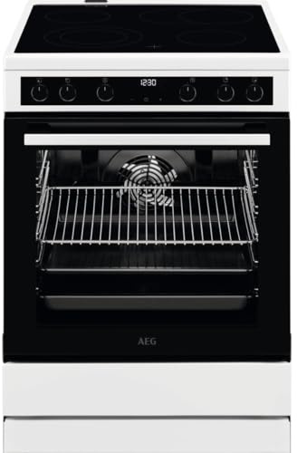AEG CCB6441ABW Standherd, 73 L, 60 cm breit, Geschirrwagen, Dörren-Funktion, Feuchte Umluft, weiß (940002957)