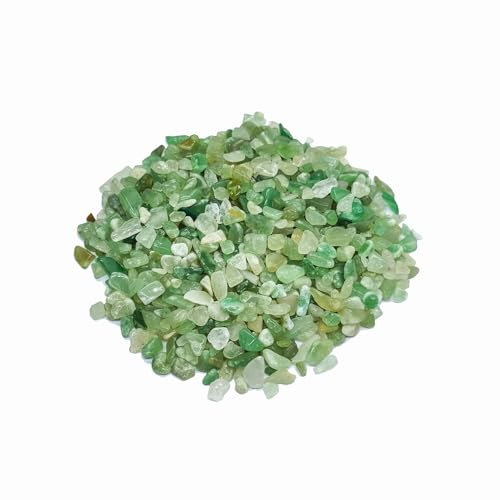 VMDEKK Green Aventurine Crystals Chips Stones,Fish Tank Gravel and Healing Crystals Bulk for Decorate,Tumbled Stone Green Crystals Stones for Plants,Reiki, Crafts,Vases Filler, Aquarium Gravel 100g.