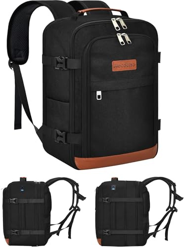 MOCOCITO Handgepäck Rucksack 40x30x20 für Flugzeug Handgepäck 40x30x25 für Eurowings Erweiterbar 30L Klein Reiserucksack Tasche Laptop Rucksack mit USB Ladeanschluss Cabin Bag für Herren Damen