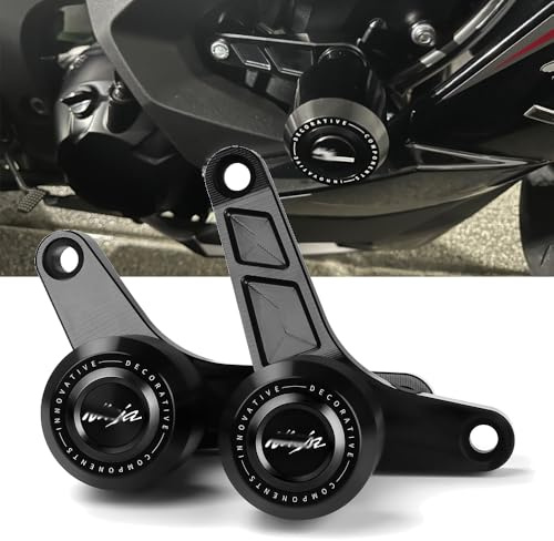 Super Vici Motorcykel fallskydd kompatibel med NINJA 1000 SX 2020–2024 | NINJA 1100 SX/SE 2025+ fallskydd, fallskydd, fallkuddar, Crashpad ninja tillbehör svart