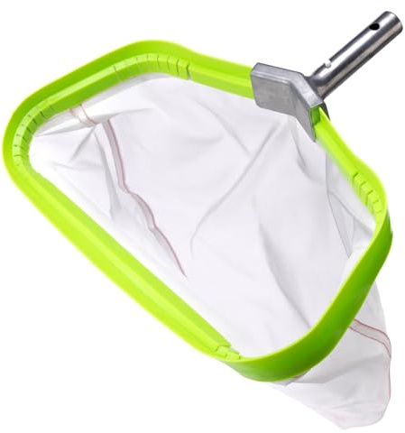 DABOVIN Malla Ultra Fina Red para Piscina, Carga Pesado RecogeHojas de Piscina con Marco de Aluminio, Cesta de Nailon Resistente al Desgarro para Recoger Lodo, Pool Rake Skimmer Net