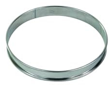 Gobel - Cercle à Tarte en INOX Ø 20 cm - Cercle à Pâtisserie Bords roulés - Hauteur 2,7 cm - Démoulage Rapide et Parfait - Qualité Supérieure - Fabriqué en France