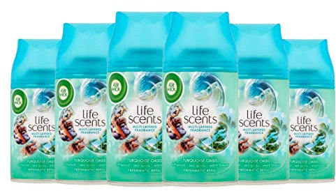 Airwick Nachfüller Turquoise Oase für Freshmatic Max - 6er Pack (6 x 250 ml)