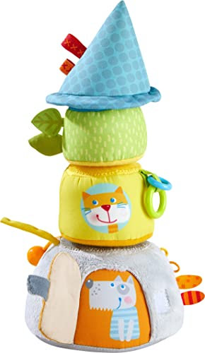 HABA 306452 - Stapelfigur Tierisch hoch, Multifunktionsspielzeug ab 10 Monaten