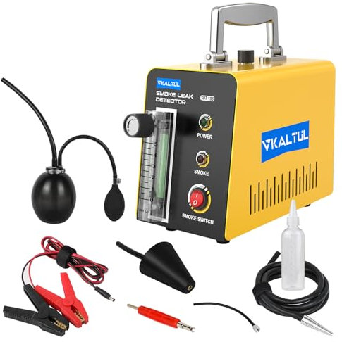 VKALTUL Nebelmaschine KFZ SDT103,EVAP Rauchmaschine Leck Detektor mit Visualisierung von Durchflussmessern/Airbag-Adapter for 12V Alle Fahrzeuge/Auto