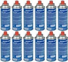 KROWN - Pack de 30 Cartuchos de Gas Butano K-250, 227g para Hornillos Quemadores, Cartucho de Gas para Camping 250, 30 Bombonas