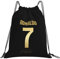 EZB Ronaldo Tasche mit Kordelzug, Motiv: Fußball-Legende Ronaldo, Nummer 7, 36 x 30 cm, Midi-Größe, vielseitig verwendbar: Sport-Kits, Fitnessstudio, Mittagessen, Urlaub, Strand, Fußball-Pump-Tasche,