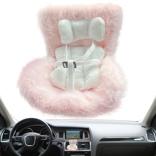 Huxibai Seggiolino Auto per Bambole | Seggiolino per Bambole 17 Cm | e Decorazione Giocattoli per Donne e Ragazze Display Desktop