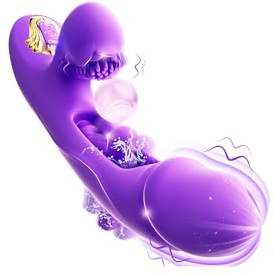 Vibrator Sex Toys Thrusting Dildo – Internal Thrusting Vibrating Dildo for Women with 10 Thrusting &Vibration& Tickling Modes, Women Sex Toys G-Spot Clit Nipple Stimulation, Sex Toy for Women Pleasure