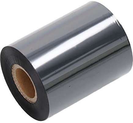 XUMIUZIY Accesorio de Impresión de Códigos de Barras, Cinta de Transferencia de Texto Transparente para Impresora Postek Sato, 1 Cinta para Etiquetas de Advertencia de Envío (80mm*300m)