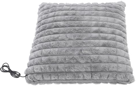 Mumusuki USB Heating Pillow, Plush Dual-Sided Material, 5V Heated Cushion, Ideal for Home Office Relaxation and Comfort
