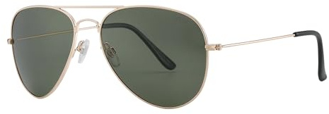 JOOX Lunettes de Soleil Pilote Polarisées Unisexe | Ultralégères Monture Métal | Protection UV400 | Pour Conduite Sport Voyage