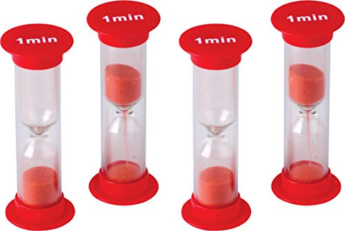 Teacher Created Resources 1 Minute Sand Timers - Mini (Pack of 4) (TCR20753