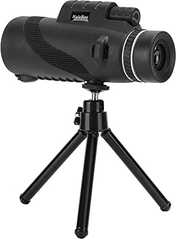 Smartphone Cell Phone 50x60mm Monocular Telescope, Monocular with Tripod, Bracket, Full Optical Lens, Wide Angle, Waterproof Shockproof for Camping, Bird Watching, Hiking