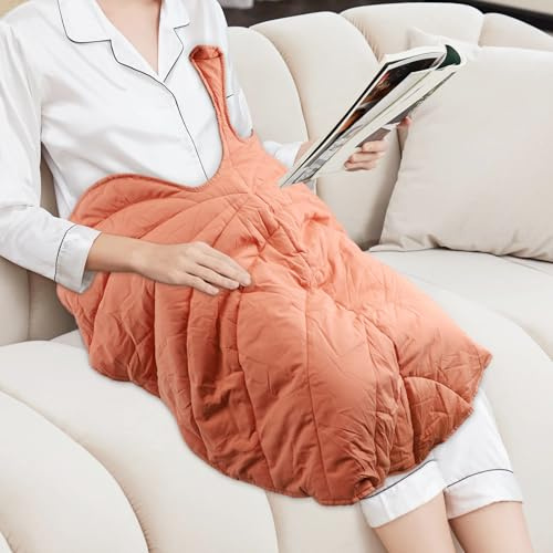 MEKOTRIN Coperta da Ginocchio per Adulti, Tappetino da Gioco per Asilo Nido a Forma di Foglia Piccola, Tappetino per Tutte le Stagioni, per Viaggi, Pisolino e Sonno, Lavabile in Lavatrice, Rosa
