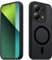 Tawarror Magnetische für Xiaomi Redmi Note 13 Pro 5G Hülle, Matt Transluzente Handyhülle für Redmi Note 13 Pro Matte Schutzhülle PC Rückseite Kratzfest TPU Stoßfest Anti-Fingerabdruck, Schwarz