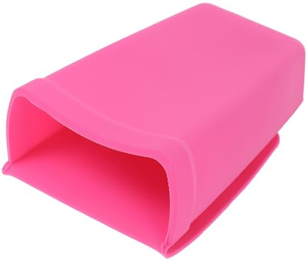 DEARMAMY Organisateur Silicone Antidérapant pour Pinceaux Maquillage et Fer à Friser Ventouse Polyvalent pour Coiffeuse Salle de Bain Rangement Accessoires Rouge Fuchsia