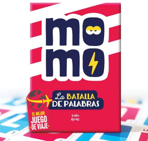 Momo - Juegos de Mesa de Palabras para Niños y Adultos - Divertido, Educativo y sin Pantallas - Regalo Original para Familia y Amigos | Juego de Viaje