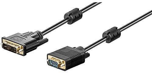 goobay 93260 - Cable DVI-I/VGA FullHD, dorado, 2 m
