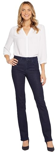 NYDJ Petite Marilyn Straight Jeans, Rinse, 4 Petite