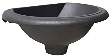 Fonderia Bongiovanni | Vasca a Muro | Fontanella da Giardino | Modello Olbia | Color Antracite | per Casa Giardino | Terrazzo Cucina | Fontanella a Muro | Fontana da Parete