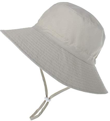 DRESHOW Baby Solhatt Småbarn Solskydd Djurmössa Unisex Sommarhatt med hakrem UPF 50+