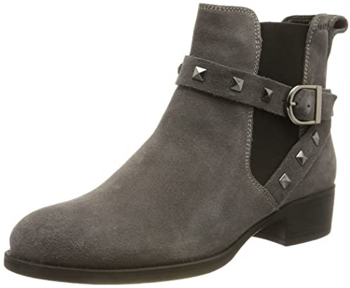 Marc Shoes Damen Camille Mode-Stiefel, Cow Suede grey, 40 EU