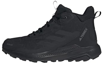 adidas Uomo Terrex Anylander Mid Rain.RDY Hiking Shoes, Core Black/Core Black/Grey Four, 43 1/3 EU