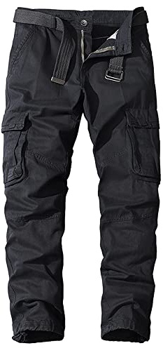 Digralne Pantaloni Cargo Militari Uomo da Lavoro Tattici da Caccia con Molte Tasche in Cotone