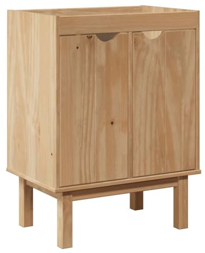 vidaXL Badrumsskåp OTTA 59x40x80 cm massiv furu