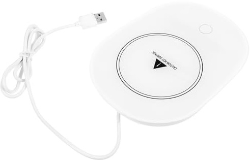 GRIRIW Thermostatic Coaster USB Heat Preservation Cup Warmer for Desk Home Office Travel Coffee Warmer