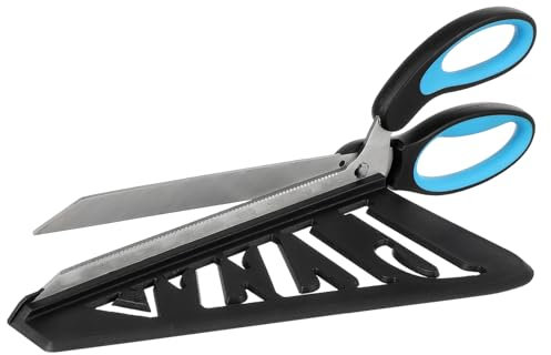 Cabilock Ciseaux à Pizza Acier Inoxydable Multifonction Coupe-pizza Léger Et Pratique Trancheuse Cuisine Portable Bleu