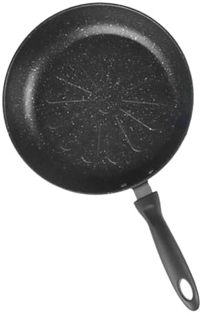 Padelle antiaderenti con fondo piatto, rivestimento in pietra di grano, pentole per piani cottura elettrici e a induzione, pentole da cucina per familiari e amici