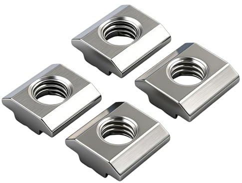 BACSHBY 20 pezzi Dado Scorrevole M8,T Scanalatura Serie 30 Tipo B,Dadi per Scanalature a T per Scanalature di Profili Estrusi in Alluminio e Guide