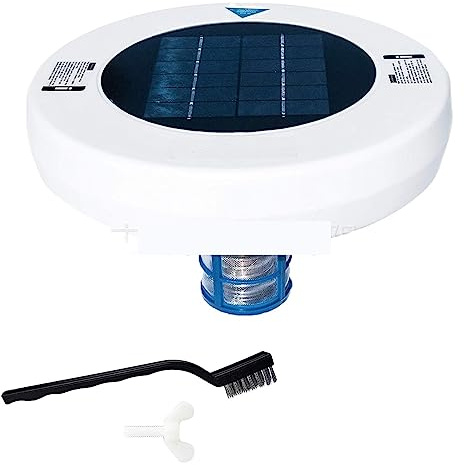 Filtro solar para piscina, ionizador, purificador de agua solar, iones de cobre, plata, eliminación de algas, purificador de desinfección