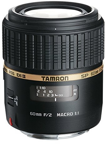 Tamron AF 60mm f/2.0 SP DI II LD IF 1:1 Macro Lens for Nikon Digital SLR Cameras (Model G005NII)