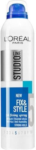 LOREAL PARIS STUDIO LINE 5 FIX & STYLE 24H Anti-Frizz FIXING SPRAY 250ML